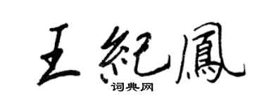 王正良王纪凤行书个性签名怎么写