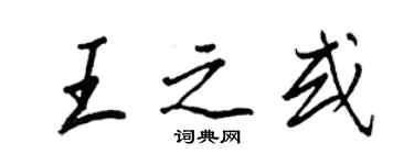 王正良王之或行书个性签名怎么写