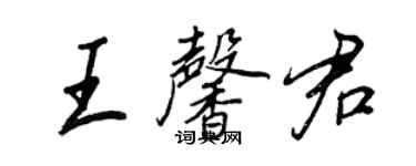 王正良王馨君行书个性签名怎么写