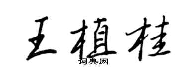 王正良王植桂行书个性签名怎么写
