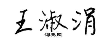 王正良王淑涓行书个性签名怎么写