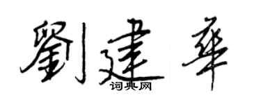 王正良刘建华行书个性签名怎么写