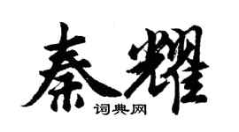 胡问遂秦耀行书个性签名怎么写