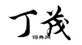 胡问遂丁茂行书个性签名怎么写