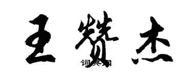 胡问遂王赞杰行书个性签名怎么写