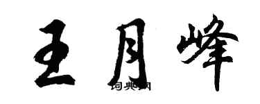 胡问遂王月峰行书个性签名怎么写