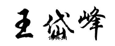 胡问遂王岱峰行书个性签名怎么写