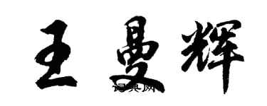 胡问遂王曼辉行书个性签名怎么写