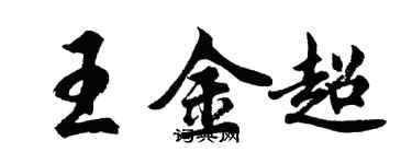 胡问遂王金超行书个性签名怎么写