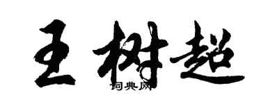 胡问遂王树超行书个性签名怎么写