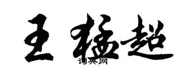 胡问遂王猛超行书个性签名怎么写