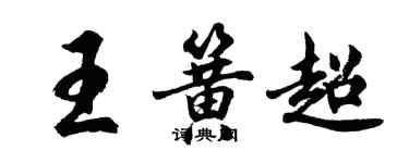 胡问遂王簧超行书个性签名怎么写