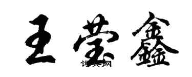 胡问遂王莹鑫行书个性签名怎么写