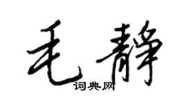 王正良毛静行书个性签名怎么写