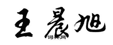 胡问遂王晨旭行书个性签名怎么写