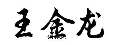 胡问遂王金龙行书个性签名怎么写