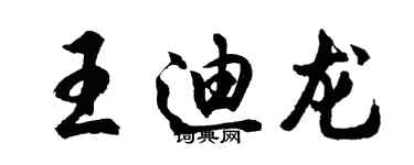胡问遂王迪龙行书个性签名怎么写