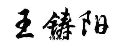 胡问遂王铸阳行书个性签名怎么写