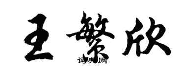 胡问遂王繁欣行书个性签名怎么写