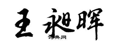 胡问遂王昶晖行书个性签名怎么写