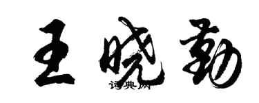 胡问遂王晓勤行书个性签名怎么写