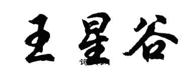 胡问遂王星谷行书个性签名怎么写