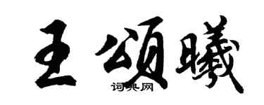 胡问遂王颂曦行书个性签名怎么写