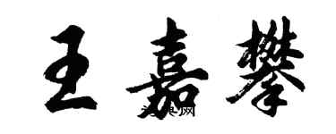 胡问遂王嘉攀行书个性签名怎么写