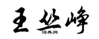 胡问遂王丛峥行书个性签名怎么写