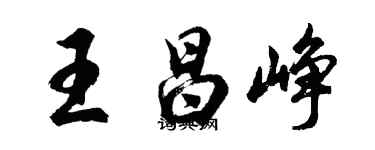 胡问遂王昌峥行书个性签名怎么写
