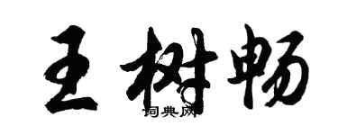 胡问遂王树畅行书个性签名怎么写