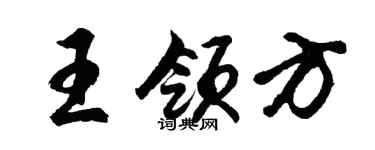 胡问遂王领方行书个性签名怎么写