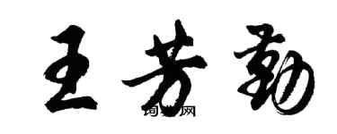 胡问遂王芳勤行书个性签名怎么写