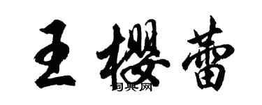 胡问遂王樱蕾行书个性签名怎么写