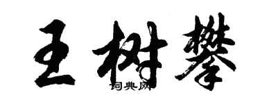 胡问遂王树攀行书个性签名怎么写
