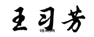 胡问遂王习芳行书个性签名怎么写