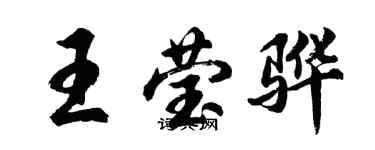 胡问遂王莹骅行书个性签名怎么写