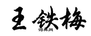 胡问遂王铁梅行书个性签名怎么写