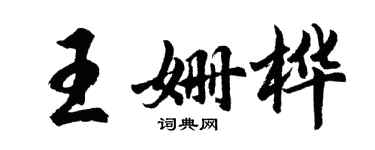 胡问遂王姗桦行书个性签名怎么写
