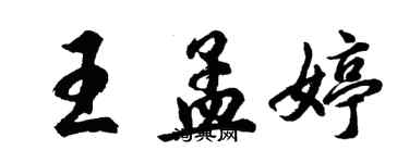 胡问遂王孟婷行书个性签名怎么写