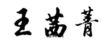 胡问遂王茜菁行书个性签名怎么写