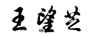 胡问遂王望芝行书个性签名怎么写