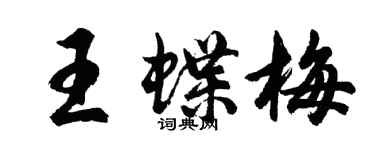 胡问遂王蝶梅行书个性签名怎么写