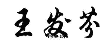 胡问遂王发芬行书个性签名怎么写
