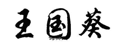 胡问遂王国葵行书个性签名怎么写