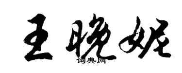 胡问遂王晚妮行书个性签名怎么写