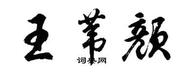 胡问遂王苇颜行书个性签名怎么写
