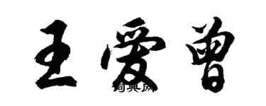 胡问遂王爱曾行书个性签名怎么写