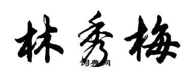 胡问遂林秀梅行书个性签名怎么写