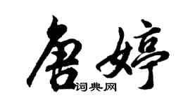 胡问遂唐婷行书个性签名怎么写
